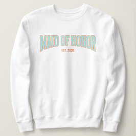 Camiseta Dama de Honra Laranja + Azul Turquesa Brilho Falso