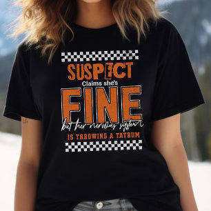 Camiseta Dama de suporte da MS Warrio, suspeita de colher e