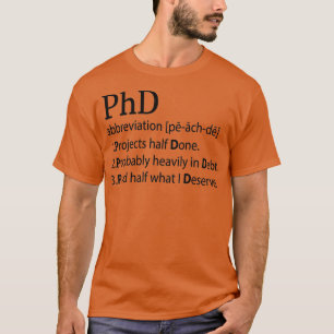 Camiseta Dama de títulos de Filosofia do Professor Doutor D