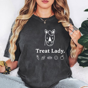 Camiseta Dama de Tratamento de Cavalo Amante de Cavalo Engr