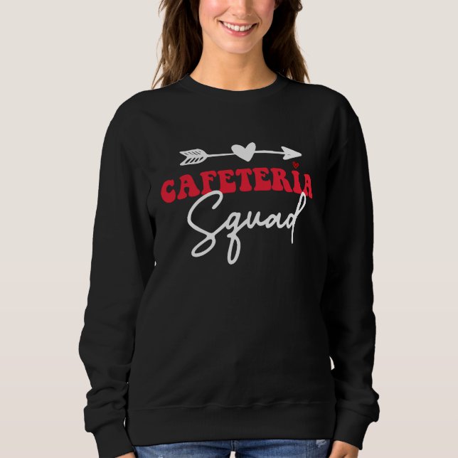 Camiseta Dama do Almoço da Equipe da Cafeteria (Frente)
