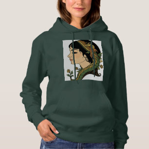 Camiseta Dama do Cabelo de Dragão – Arte Fantástica Persa F