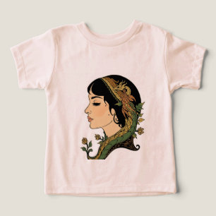 Camiseta Dama do Cabelo de Dragão Design de Blusão de Mul