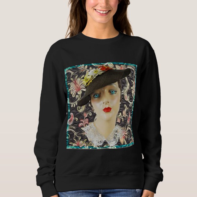 Camiseta Dama Olhos Azuis 1932 Moda Vintage (Frente)