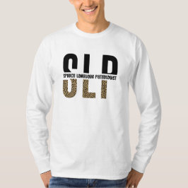 Camiseta Dama patologista de língua impressão do SLP