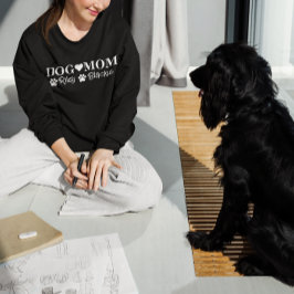 Camiseta Dama personalizada da mãe do cão com nome personal
