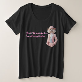 Camiseta Dama Poodle palavras sábias você é suficiente