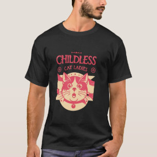 Camiseta Damas de Gato sem Filhos Carma de Gato Retro Diver