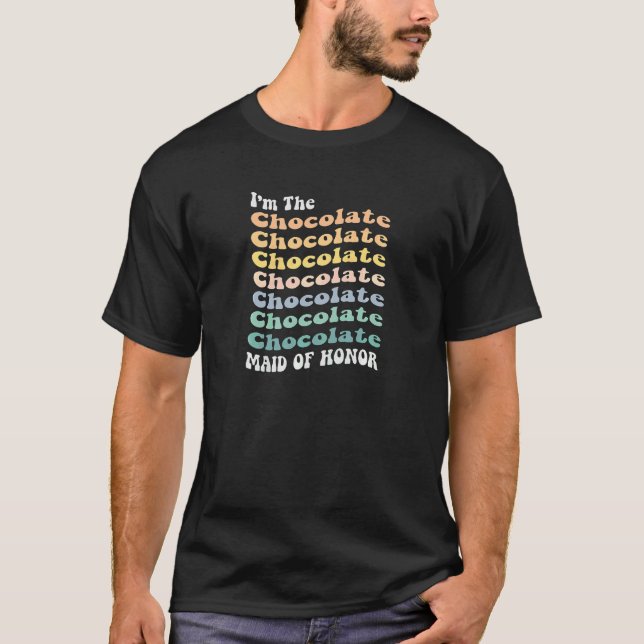 Camiseta Damas de Honra Chocolate Correspondente Despedida  (Frente)