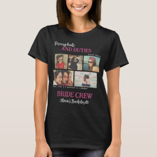 Camiseta Damas de Honra Noiva Melhor Amiga Foto Colagem Des