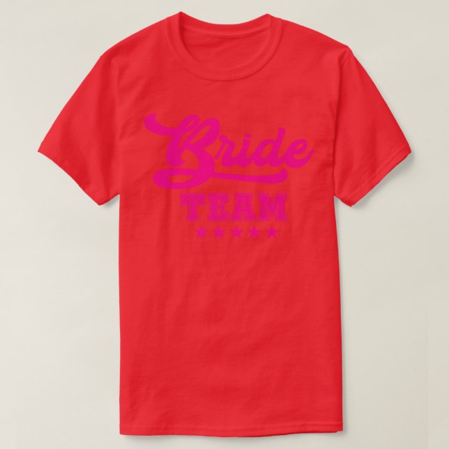 Camiseta Damas de honra Para despedida de solteira EQUIPE N (Frente do Design)