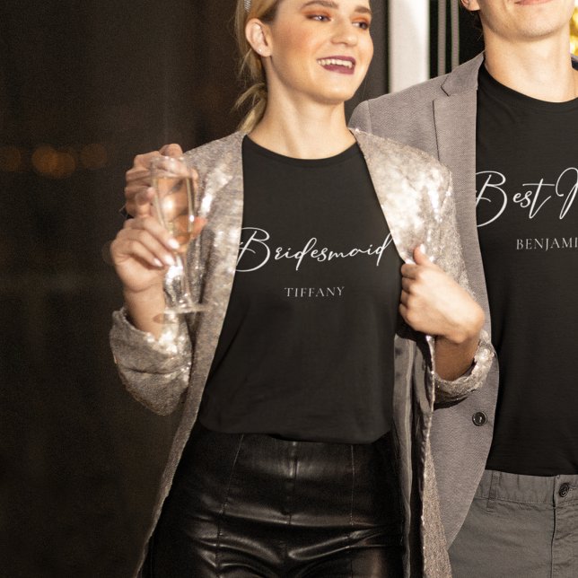 Camiseta Damas de Honra Personalizadas Festa de Despedida d (Criador carregado)