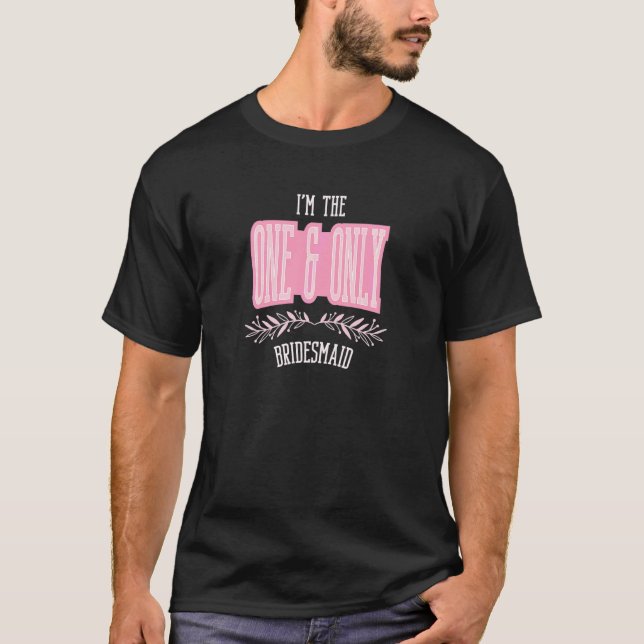 Camiseta Damas de Honra Uma & Só Correspondência Despedida  (Frente)