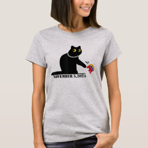 Camiseta Damas engraçadas de gatos para Kamala Harris 2024