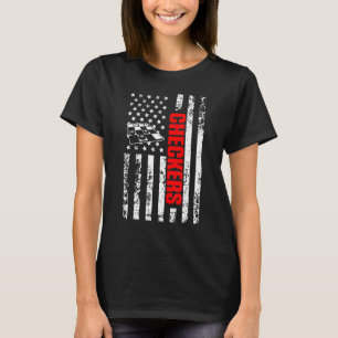 Camiseta Damas Patrióticas Esportivas Bandeira Americana do