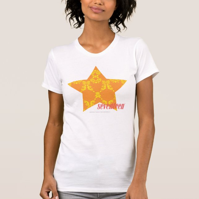 Camiseta Damasco 3 laranja-amarelos (Frente)