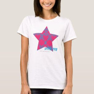 Camiseta Damasco Aqua-Magenta 2
