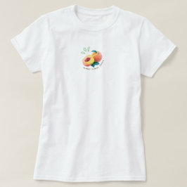 Camiseta Damasco doce fruta fresca estética verão
