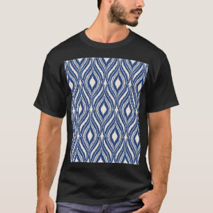 Camiseta Damask marroquino, padrão abstrato sem problemas.