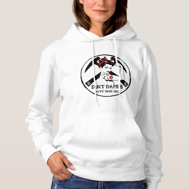 Camiseta Dames Dirt Tem Verdadeiro Hoodie Grit (Frente)