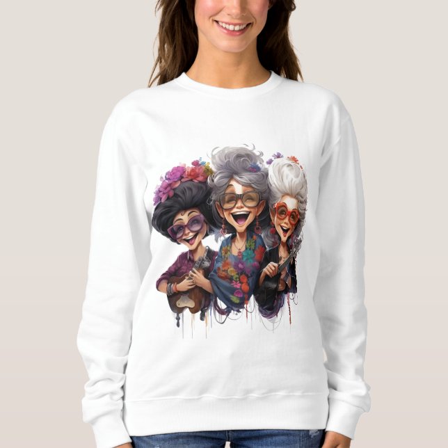 Camiseta Dames Granny Friends basic sweater (Frente)