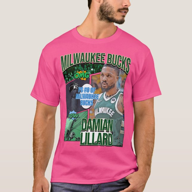 Camiseta Damian Lillard Basbol Art Bucks 1 (Frente)