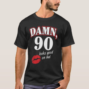 Camiseta Damm 90 Fica Bem Em Mim, 90 de Aniversário Legal