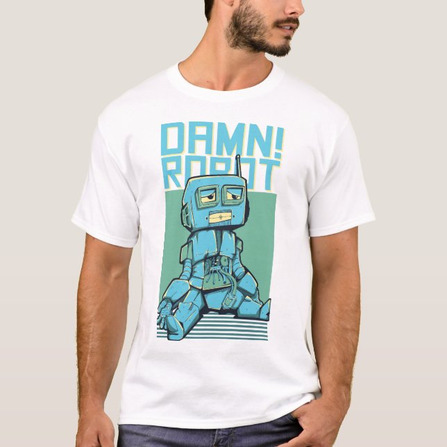 Camiseta Damnn Robot (Frente)