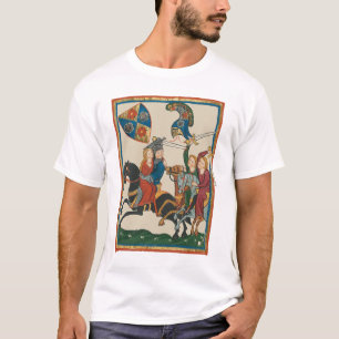 Camiseta Damsel Em Perigo, Arte Medieval Do Século 14