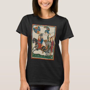 Camiseta Damsel Em Perigo, Arte Medieval Do Século 14