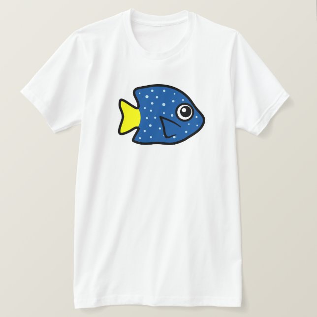 Camiseta Damselfish bonito das savelhas (Frente do Design)