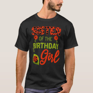 Camiseta Damybug Birthday Irmã Do Aniversário