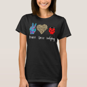 Camiseta Damybug Entomology Love Peace Ladybug Insect