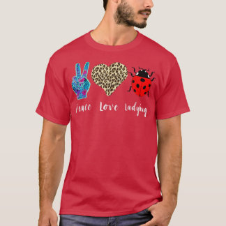 Camiseta Damybug Entomology Love Peace Ladybug Lover Insect