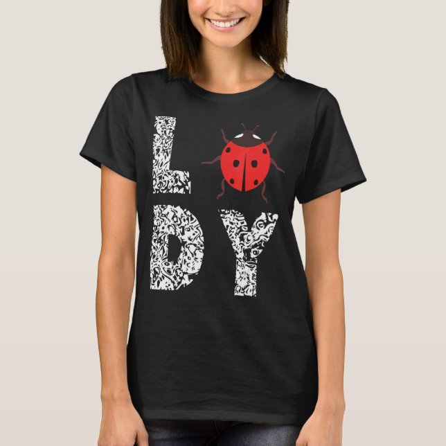 Camiseta Damybug Lady Leopard Ladybug Cute Ladybug Inseto (Frente)