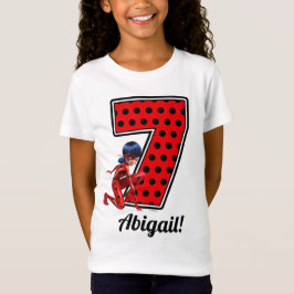 Camiseta Damybug Miraculoso e 7 de Cat Noir Aniversário