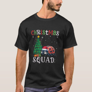 Camiseta Damybug Squad Boys Meninas Crianças Árvore de Nata