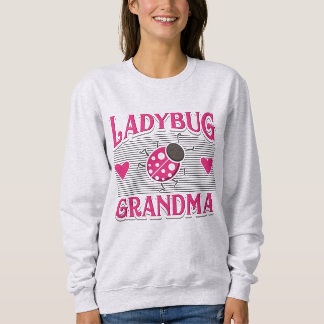 Camiseta Damybug Vovó Rosa Jardim Branco Inseto (Frente)
