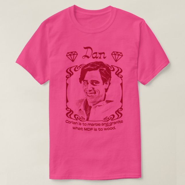 Camiseta Dan Alan Partridge Cote Design (Frente do Design)