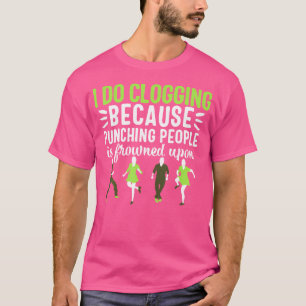 Camiseta Dan ça Folclórica Feminina Tamanco Engraçado