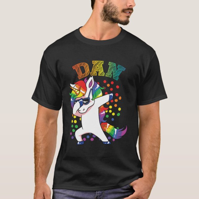 Camiseta Dan Dabbing Unicorn (Frente)