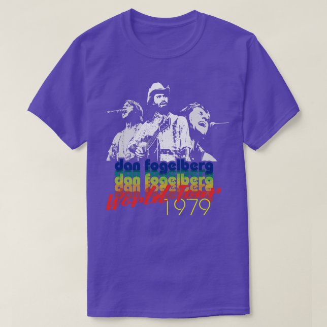 Camiseta Dan Fogelberg World Tour 1979 (Frente do Design)