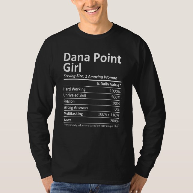Camiseta Dana Point Girl Ca California Funny City Raiz (Frente)