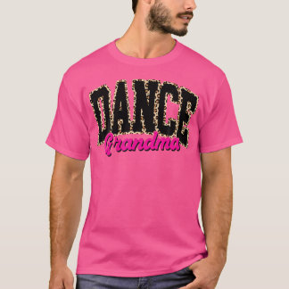 Camiseta Dança Avó Leopardo Dançando Meninas de Vida Mulher