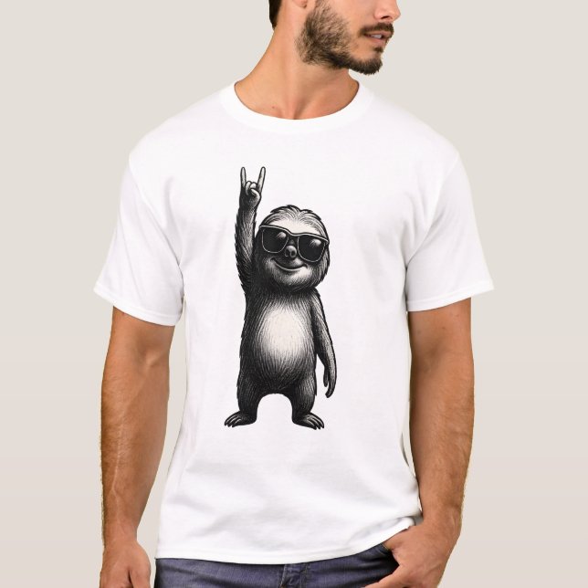Camiseta Dança Balançando da Preguiça (Frente)