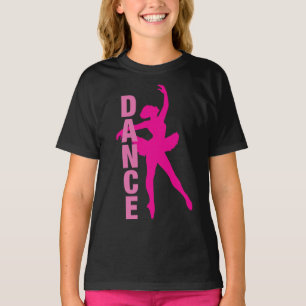 Camiseta Dança Ballerina Rosa Quente