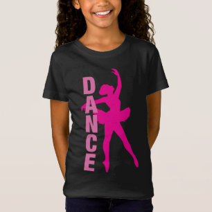 Camiseta Dança Ballerina Rosa Quente