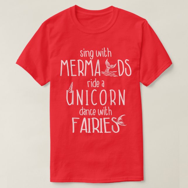 Camiseta Dança Com Fadas Ariel Mermaid Dons Engraçados Para (Frente do Design)