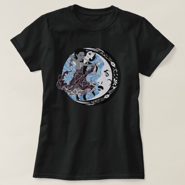 Camiseta dança com sua escuridão (Frente do Design)