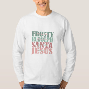Camiseta Dança Como Um Brilho Sorrente Como Rudolph Dá Como